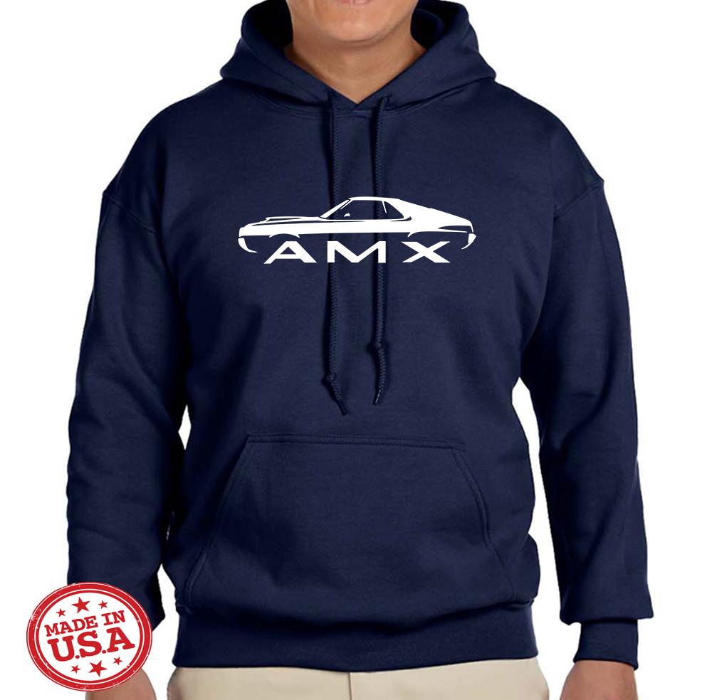 1970 AMC AMX Classic Design Hoodie Sweatshirt FREE SHIP - Picture 3 of 12