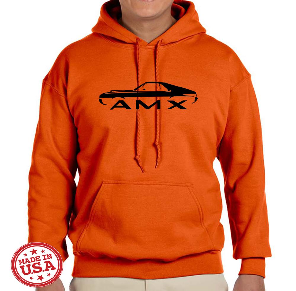 1970 AMC AMX Classic Design Hoodie Sweatshirt FREE SHIP - Picture 8 of 12