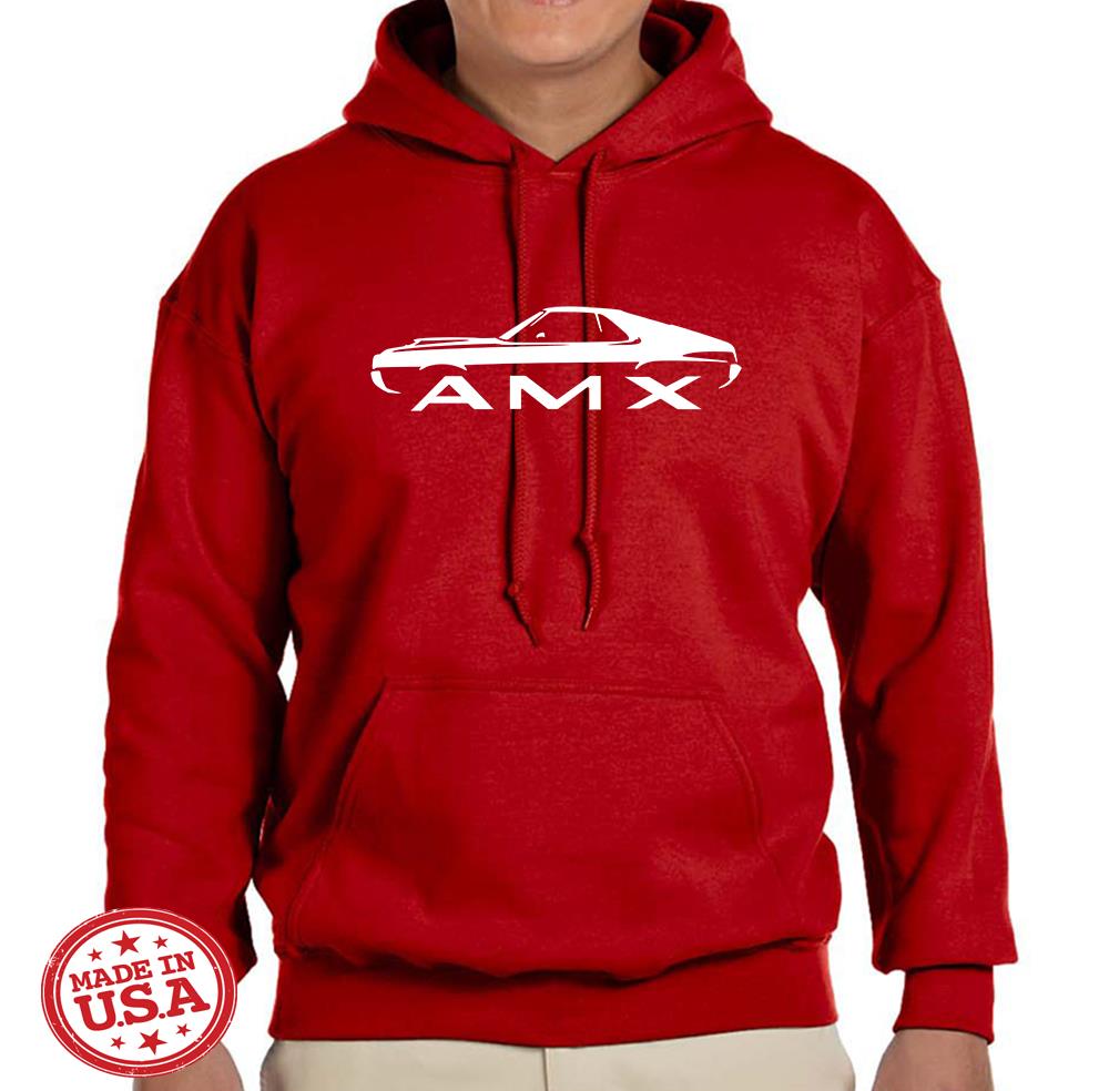 1970 AMC AMX Classic Design Hoodie Sweatshirt FREE SHIP - Picture 6 of 12