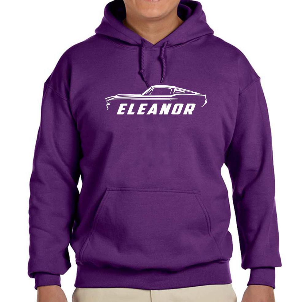 1967 Shelby GT500 Eleanor Mustang Design Hoodie Sweatshirt FREE SHIP - Picture 7 of 11