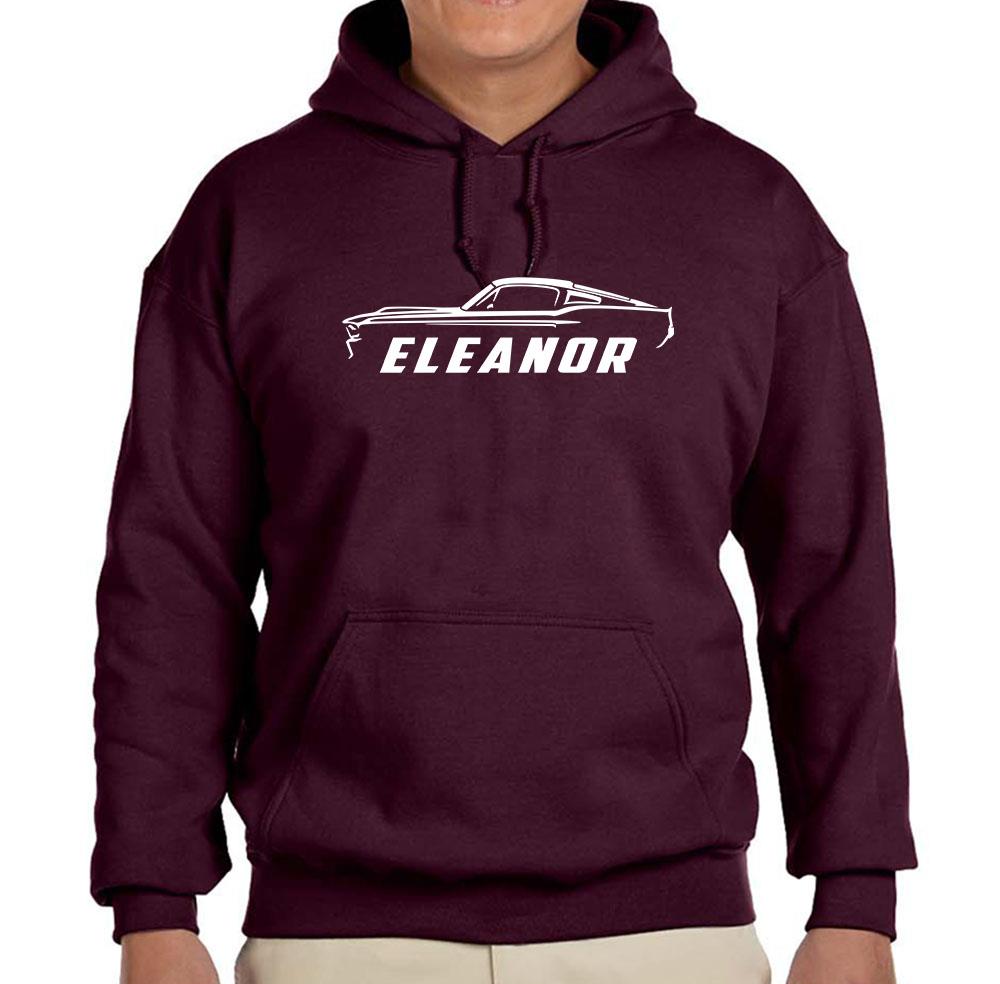 1967 Shelby GT500 Eleanor Mustang Design Hoodie Sweatshirt FREE SHIP - Picture 5 of 11