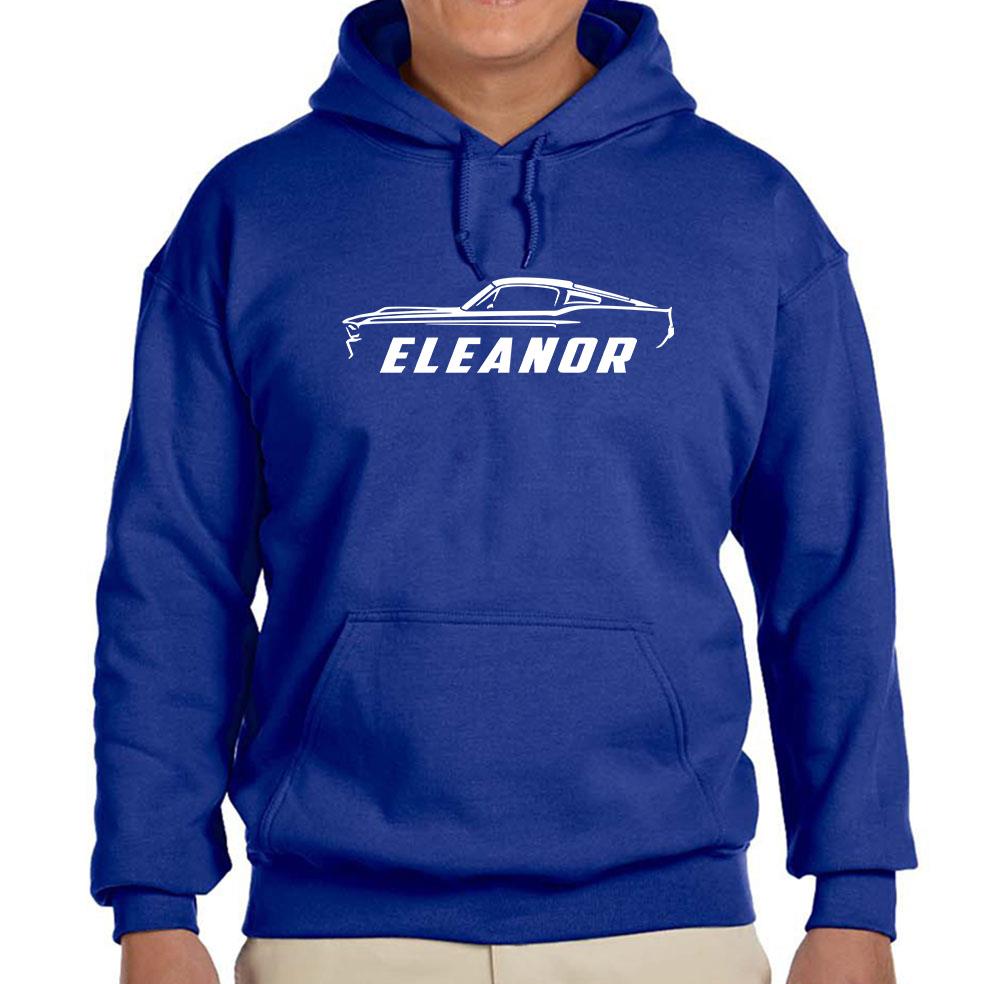 1967 Shelby GT500 Eleanor Mustang Design Hoodie Sweatshirt FREE SHIP - Picture 4 of 11