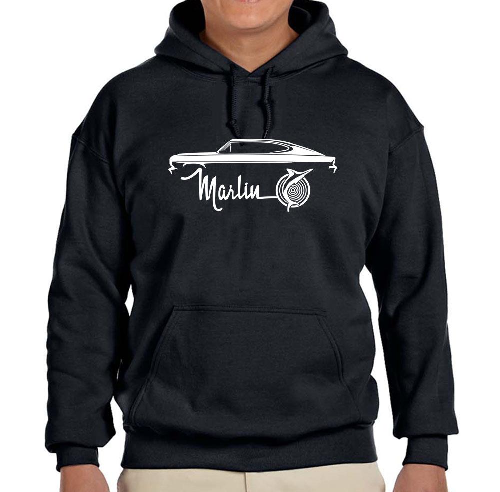 1964 1965 1966 AMC Marlin Classic Car Design Hoodie Sweatshirt FREE SHIP - Picture 2 of 11