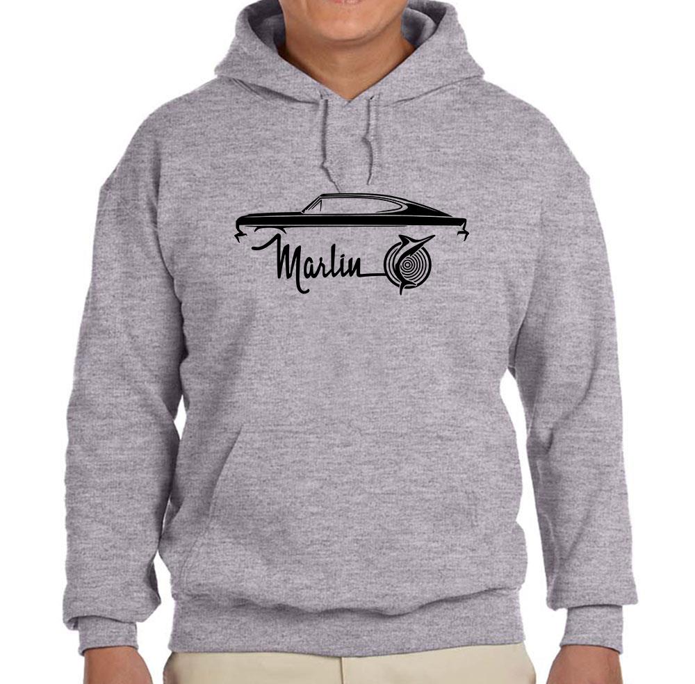 1964 1965 1966 AMC Marlin Classic Car Design Hoodie Sweatshirt FREE SHIP - Picture 9 of 11