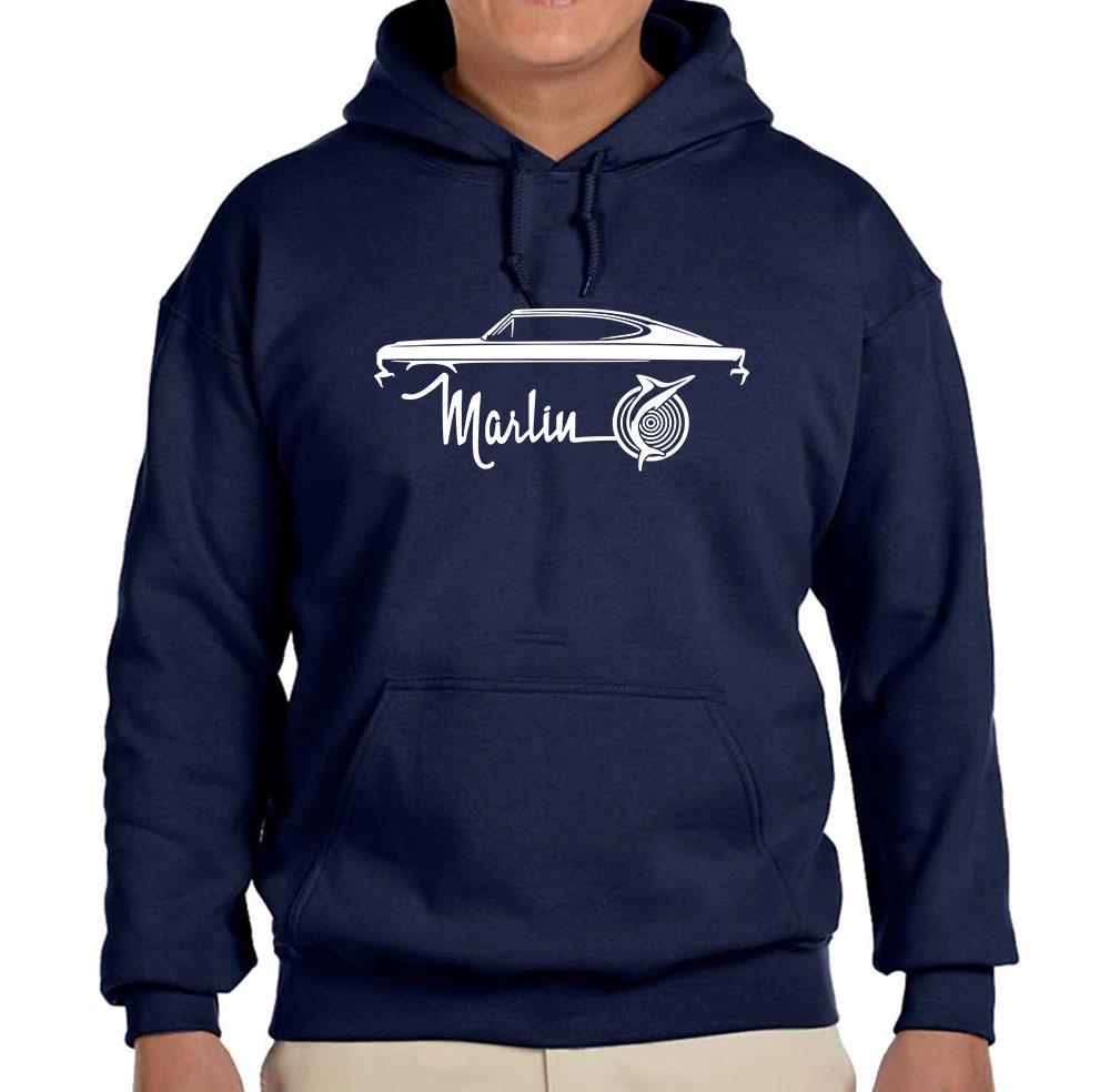 1964 1965 1966 AMC Marlin Classic Car Design Hoodie Sweatshirt FREE SHIP - Picture 3 of 11