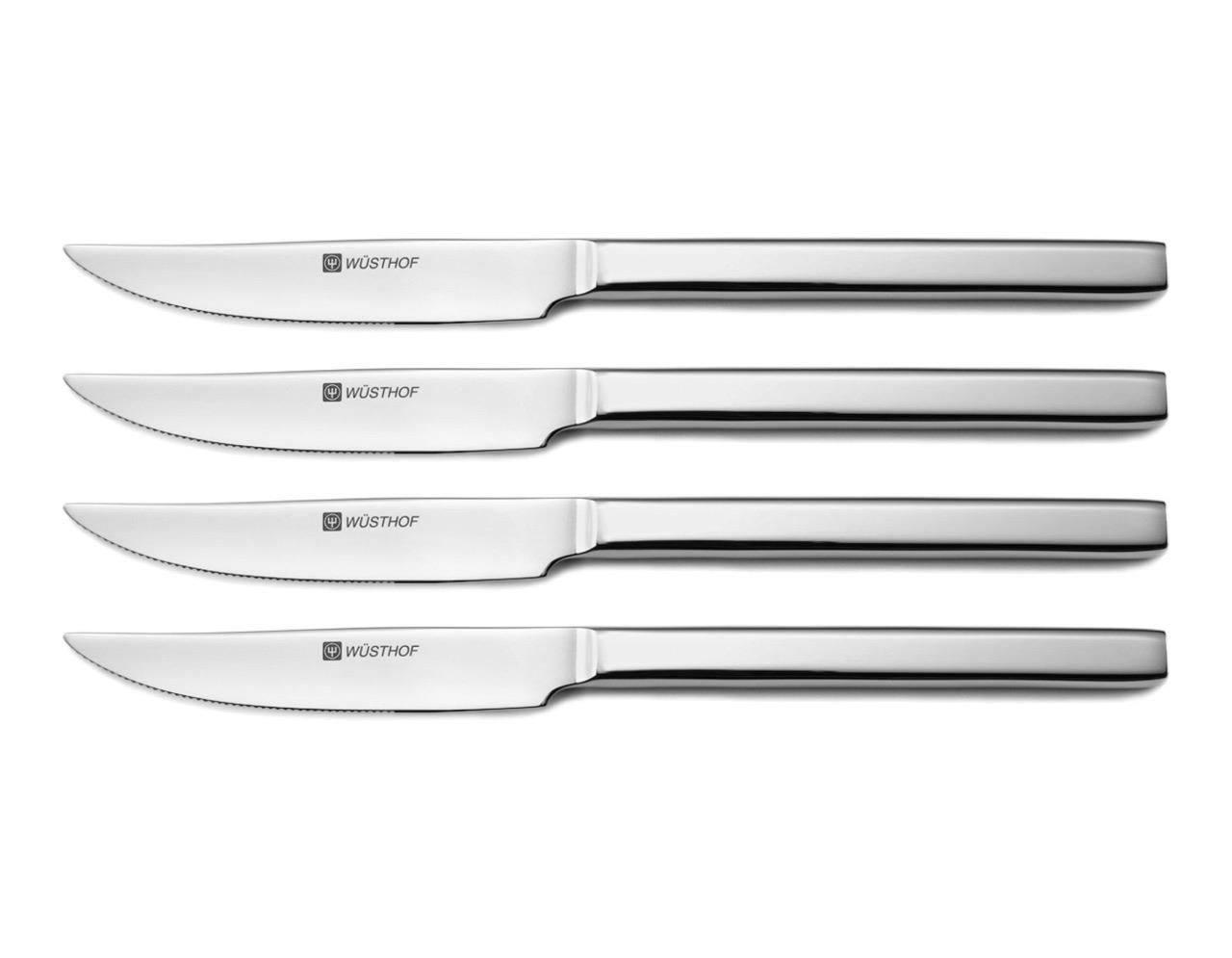 Wusthof 4 Piece Stainless Steel Presentation Steak Knife Set #8460 | eBay Wusthof Stainless Steel Steak Knives