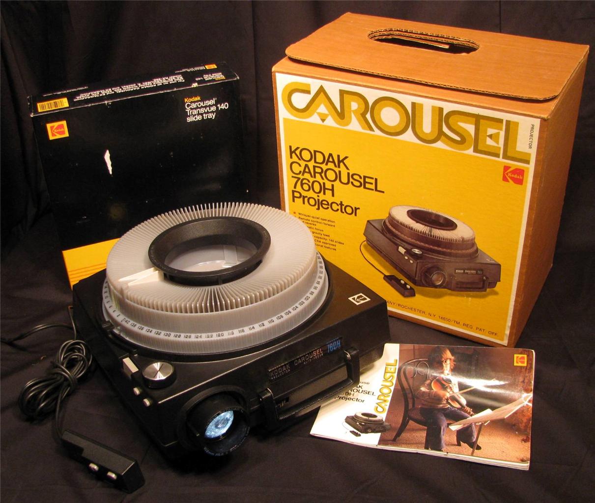 Vintage Kodak 760H Carousel Slide Projector Auto Focus Good Working