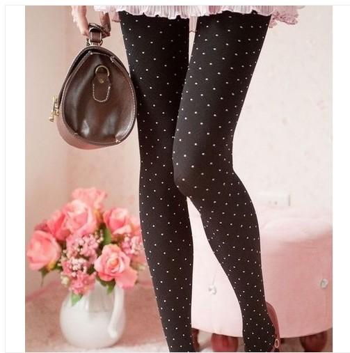 Girls Retro Polka Dot Opaque Pantyhose Stocking tights eBay