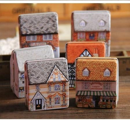 1x-Lovely-Mini-Full-Painted-Small-House-Tin-box-Jewelry-box-6-option