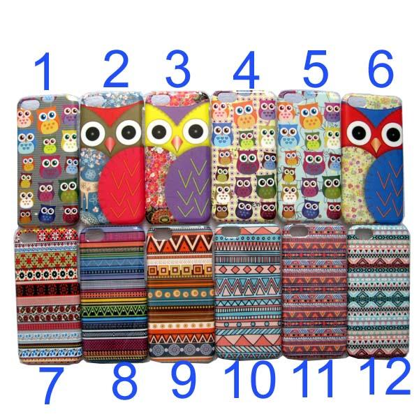 1-x-Cute-OWL-FORK-WIND-Pattern-Hard-Back-Case-Skin-for-iPhone-5C
