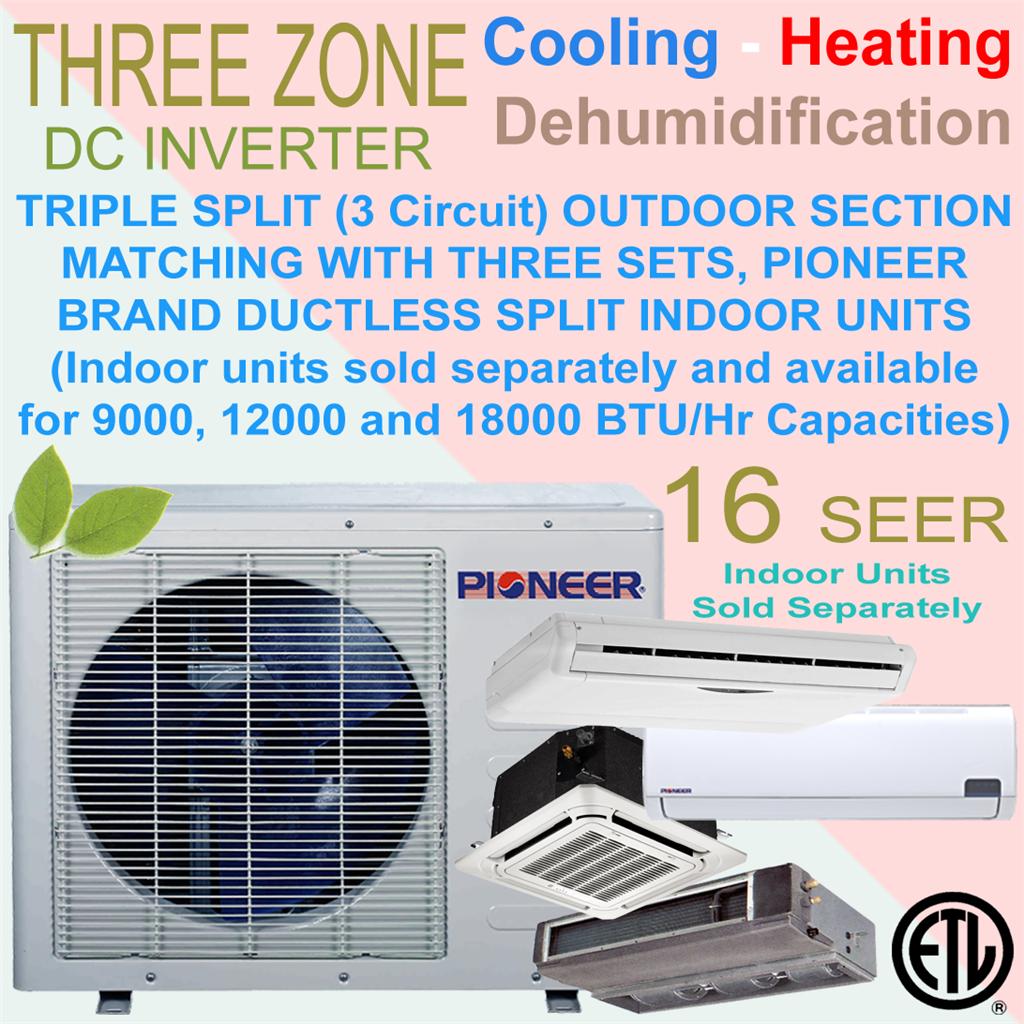 pioneer 3 zone mini split