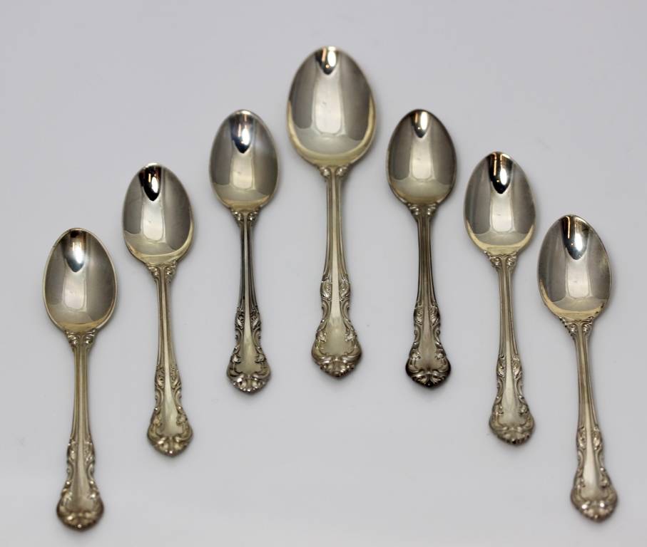 6 Vintage Birks Sterling Silver Demitasse Spoons & 1 5 o’clock Spoon
