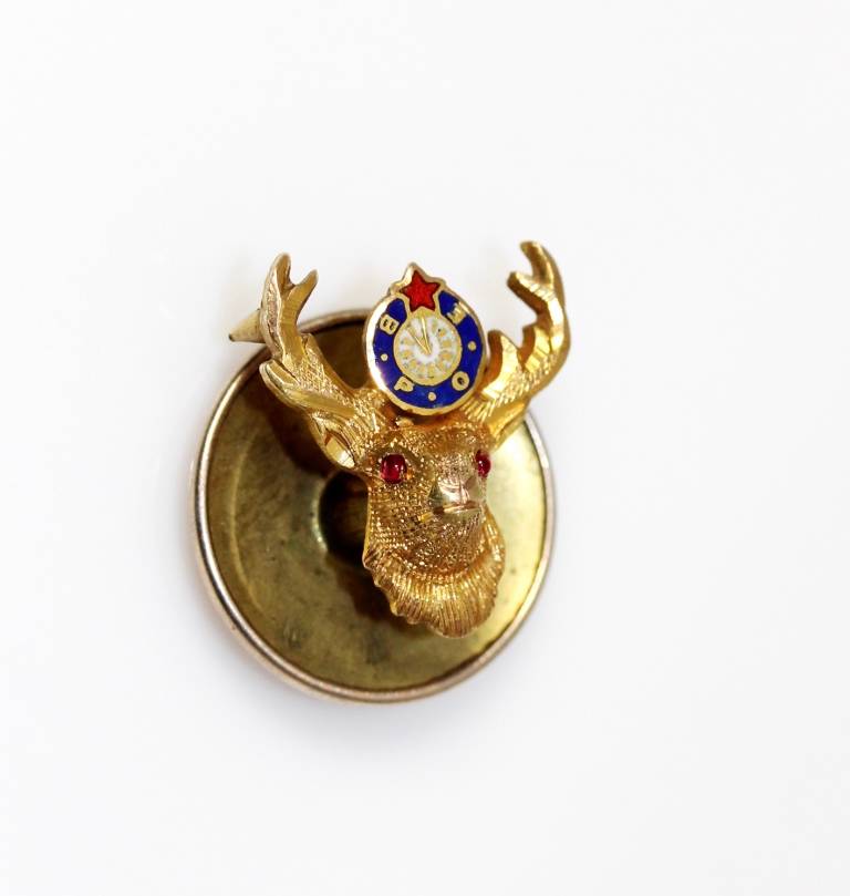 10K Yellow Gold Elks Lodge BPOE Elk Pin 5 8 5733 EBay