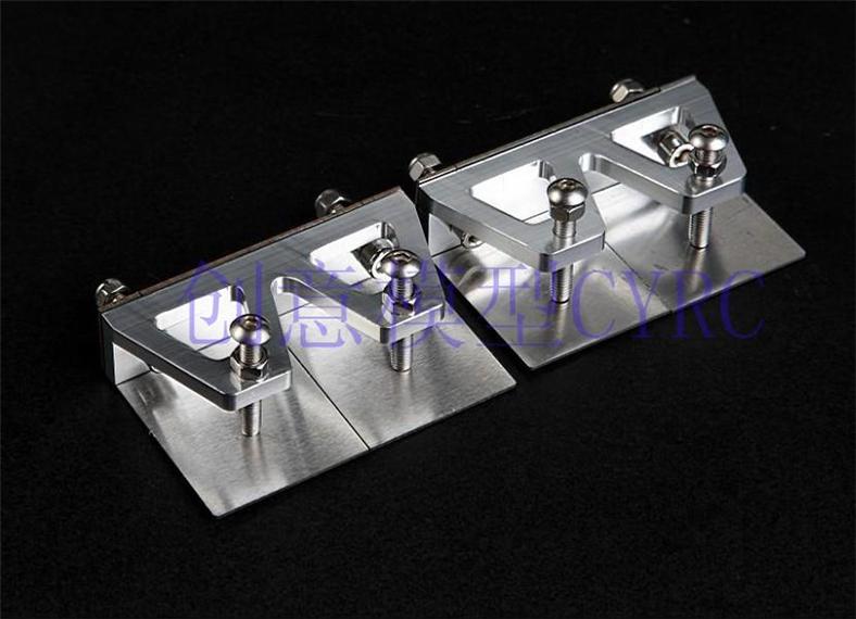 Aluminum Trim Tabs with Stainless Steel Plates 50x76 mm RC boat