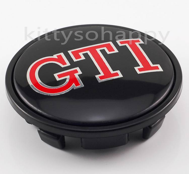 4 pcs 65mm GTI Wheel Center Cap Hub Cover for VW Volkswagen Golf GTI