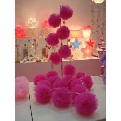 Baby Girls Pink Pom Pom Indoor String Night Light Bedroom Nursery Decor New!!! eBay