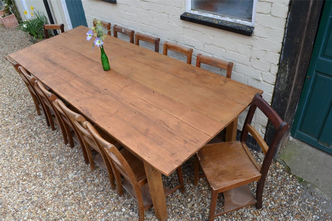 pine kitchen table seats 8 seater