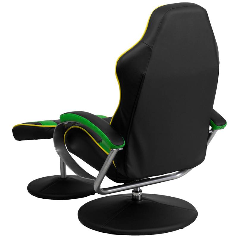 Racing Bucket Seat Recliner Gaming Game Room Lounge Chair Cool Green