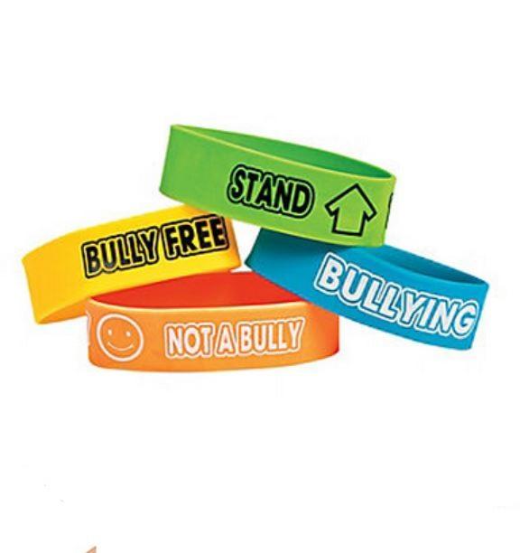 288 Anti Bullying Awareness Big Band Rubber Bracelets (FOR RESALE OR