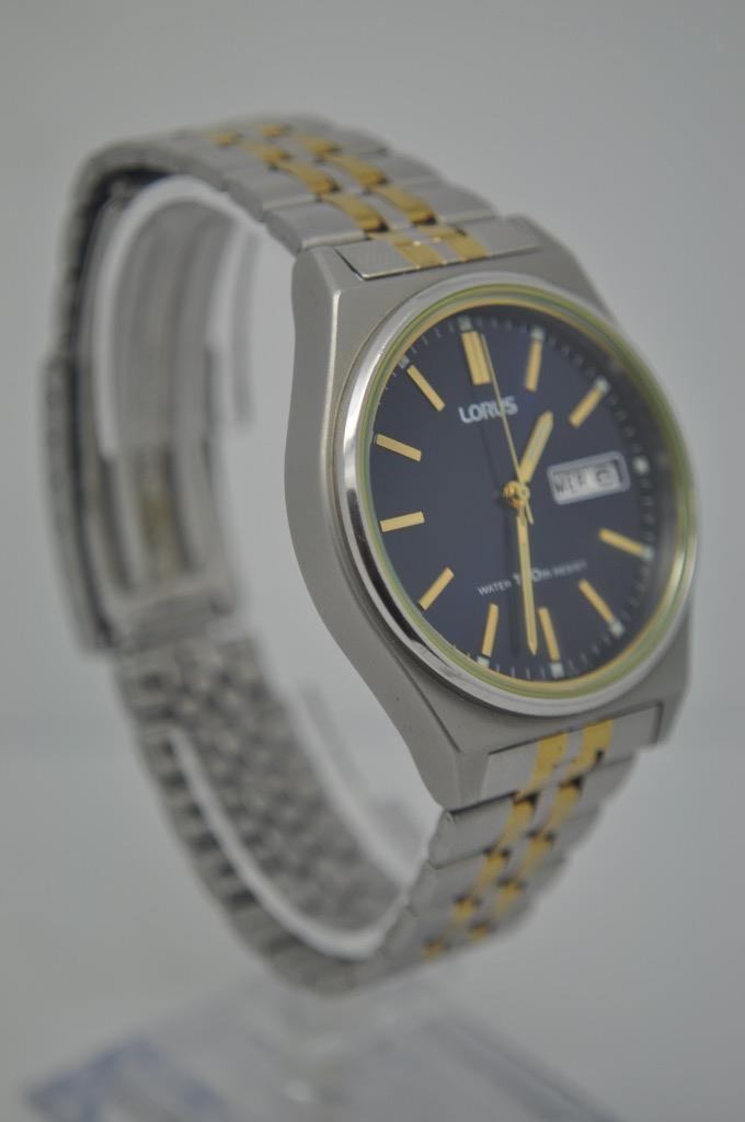Lorus by Seiko Mens Quartz Dress Day Date Bracelet Watch VX43X029 New Battery eBay