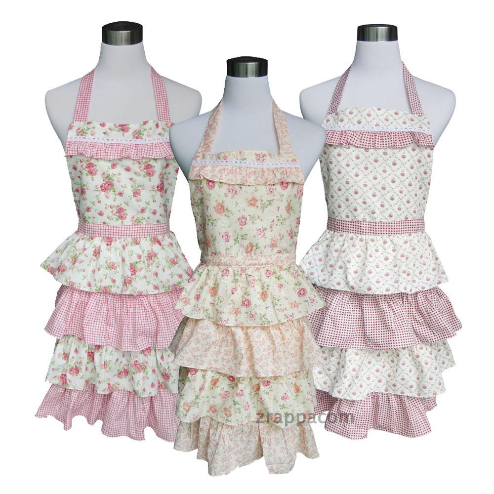 Victorian Style Vintage Apron, Kitchen Apron, Lovely Lady Cooking