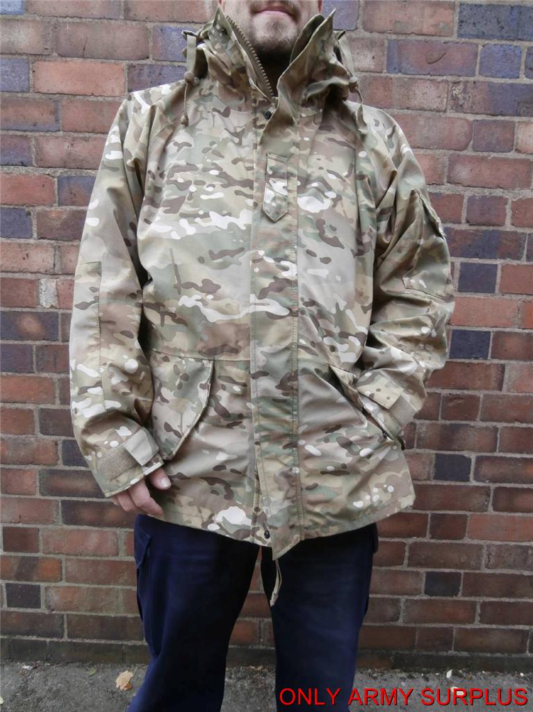 Multicam Goretex Hooded Parka Waterproof Smock Jacket Cold Weather Camo