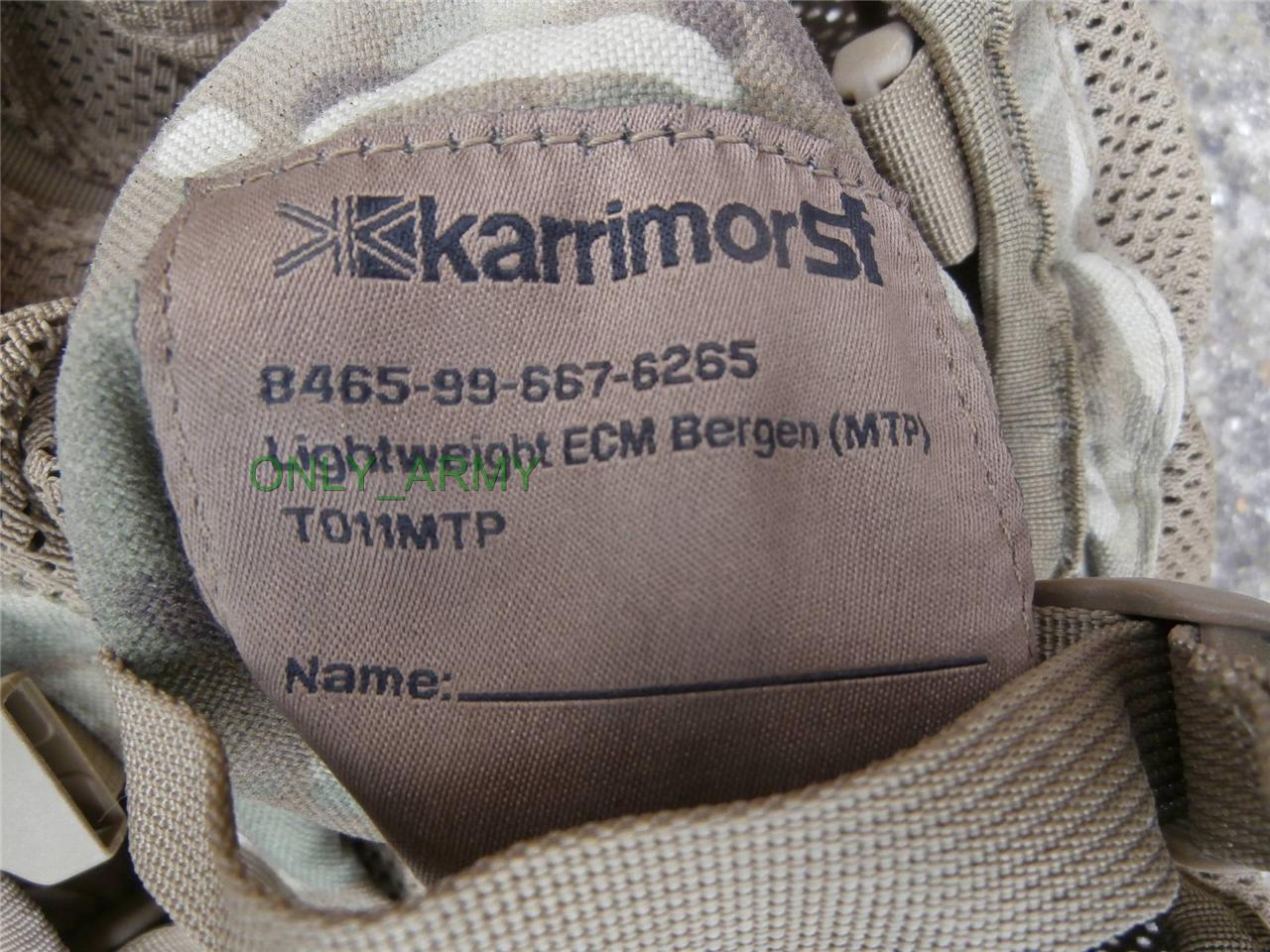 British Army MTP ECM Bergen Lightweight KARRIMOR SF Bag Rucksack RARE