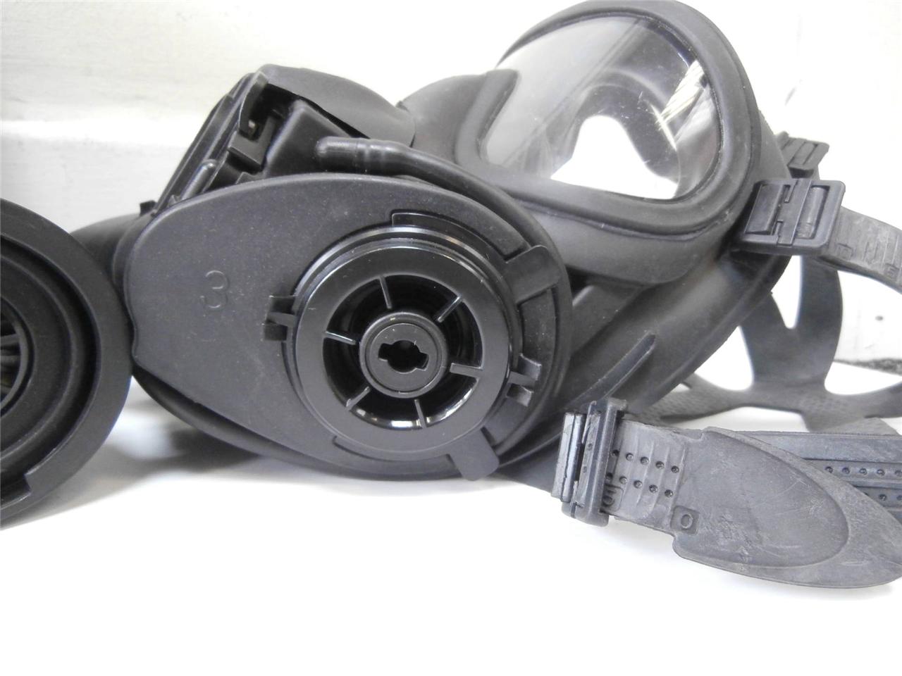 UK SF GSR Gas Mask / Respirator With Black Haversack British Army