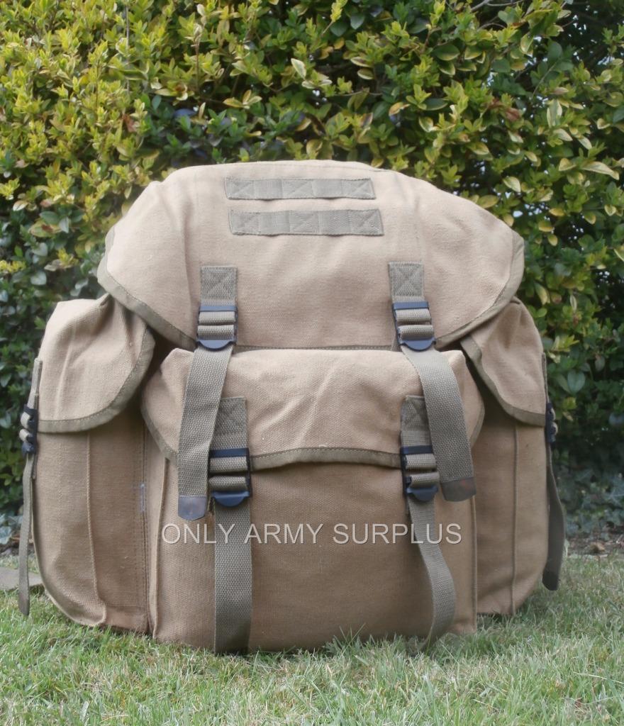 Military Canvas Rucksack / Backpack / Day Sack 35Litre Vintage German