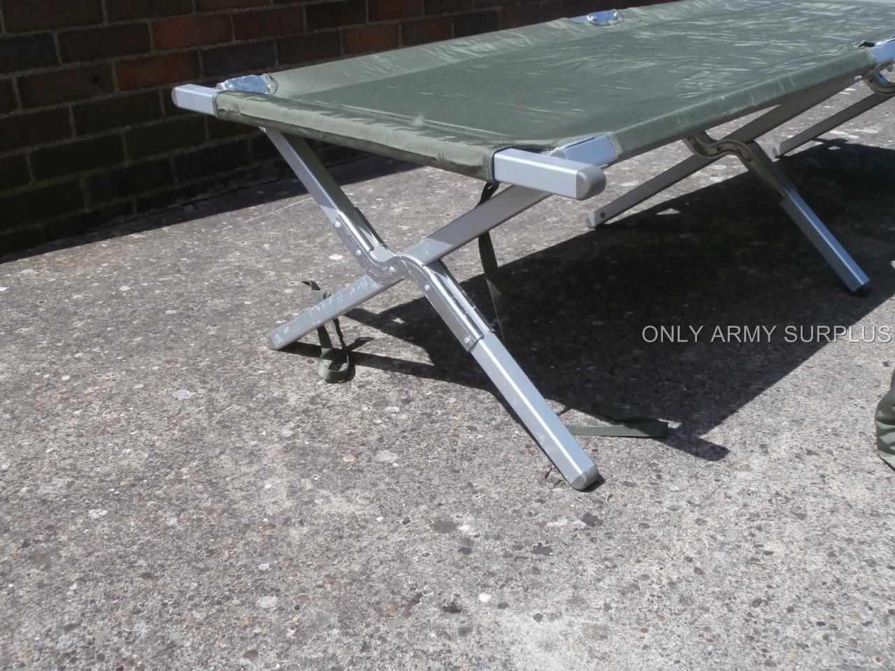 NATO Issue Folding Cot Bed Heavy Duty NEW Aluminium Camp Army