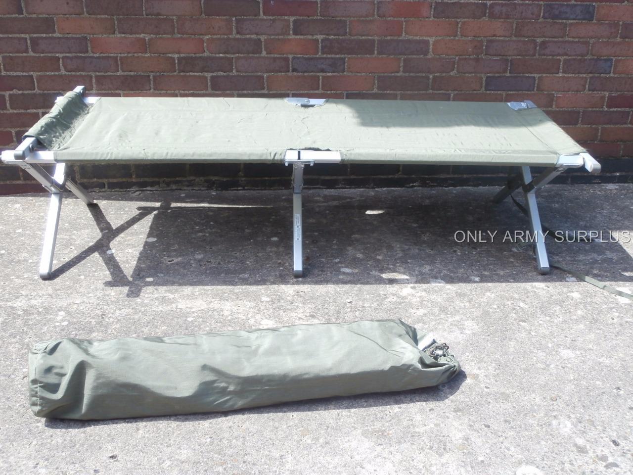 NATO Issue Folding Cot Bed Heavy Duty NEW Aluminium Camp Army