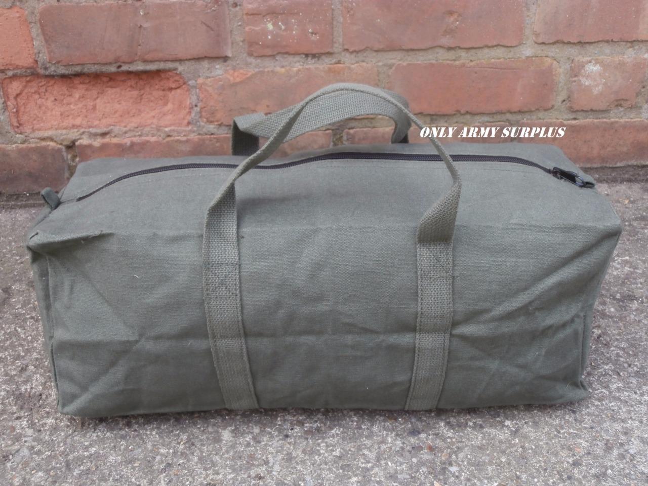 NATO Green Tool Bag Kit Bag Carry Bag Small Canvas Pack Equipment Army