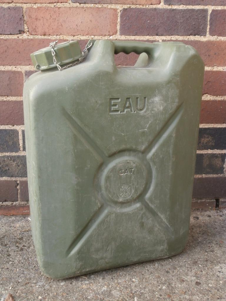 French Military 20L Jerry Can Army Water Petrol Diesel Hardened Plastic