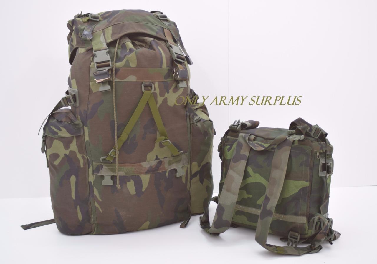 Italian Army Alpine Rucksack Bergen With Frame +Removable Day Sack