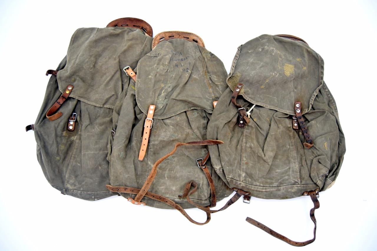Swedish Army M39 Mountain Backpack Rucksack Canvas Bag 1930'S WW2