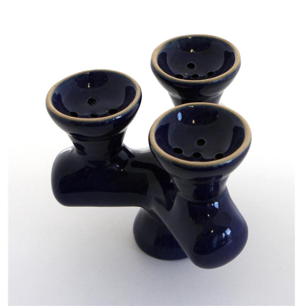 Green Vortex Style Hookah Head Shisha Ceramic Bowl Vapor Steam Stones