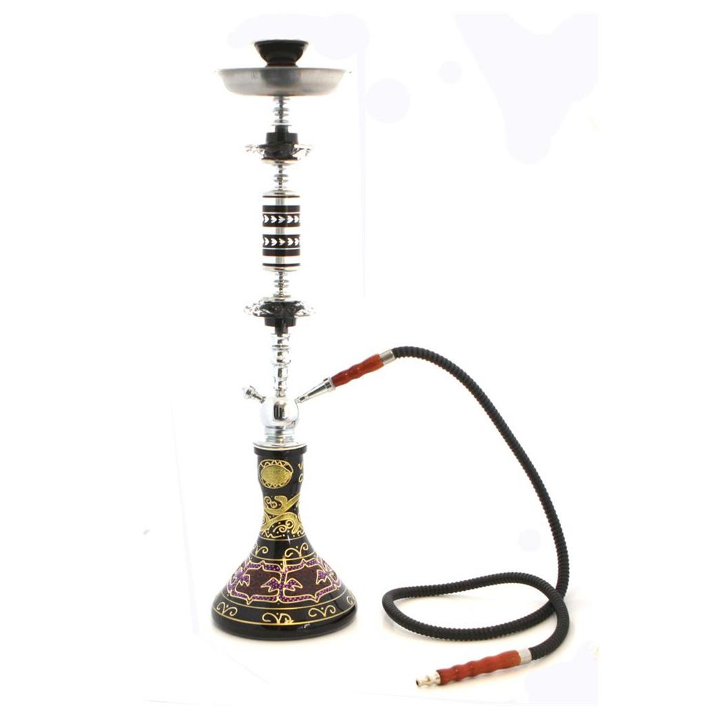 Blue 28" Single Hose Hookah Shisha Narghile Custom Design Premium Huka
