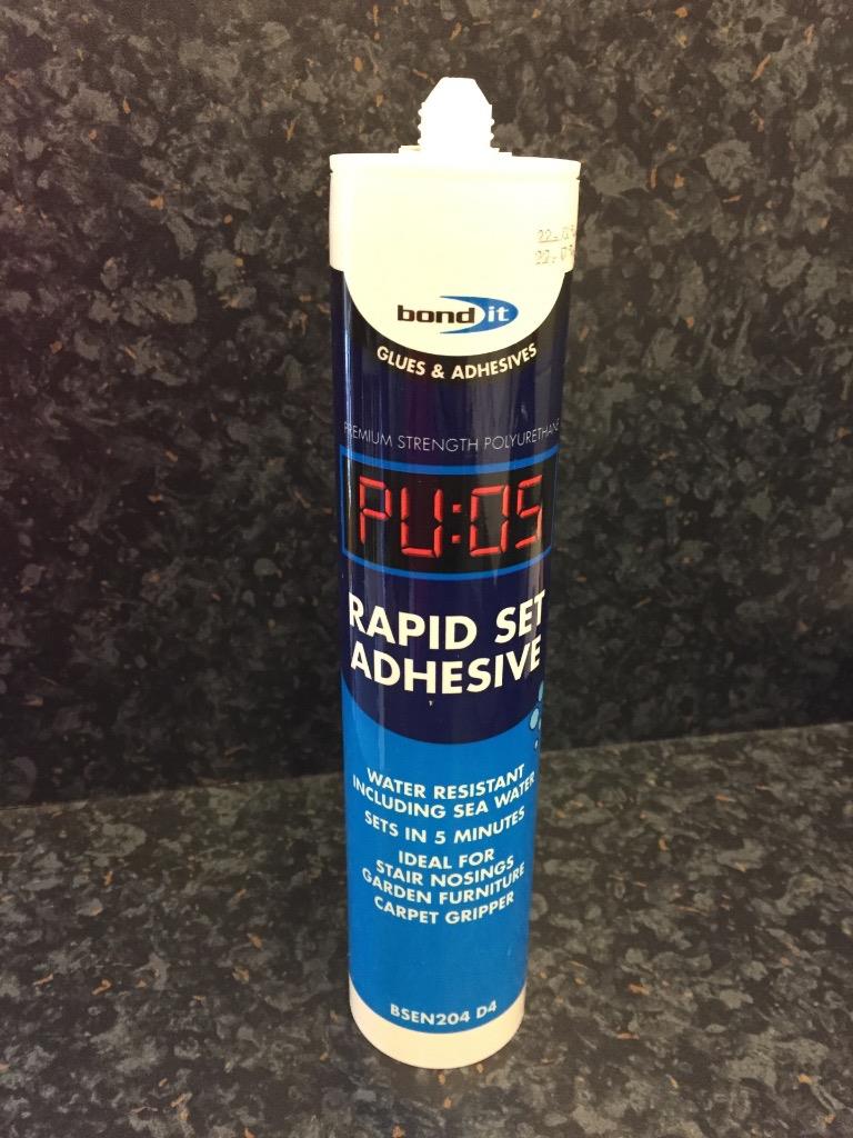 BOND IT PU05 RAPID SET 5 MINUTE ADHESIVE, CARPET GRIPPER, ADHESIVE