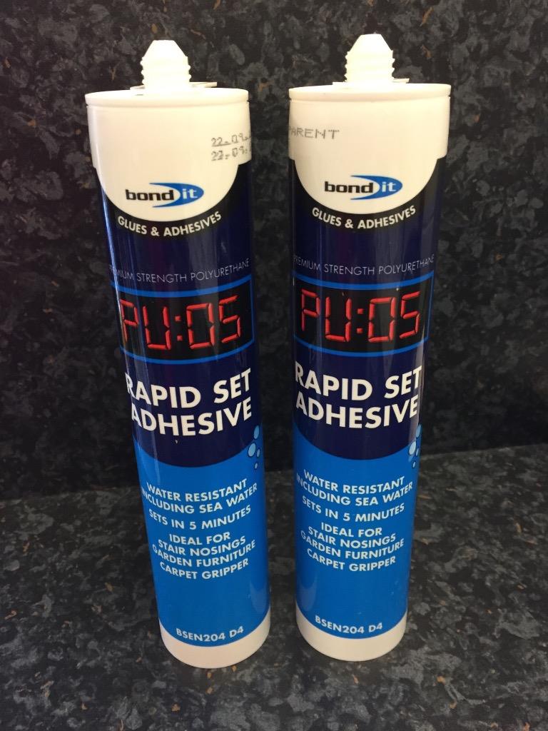 BOND IT PU05 RAPID SET 5 MINUTE ADHESIVE, CARPET GRIPPER, ADHESIVE