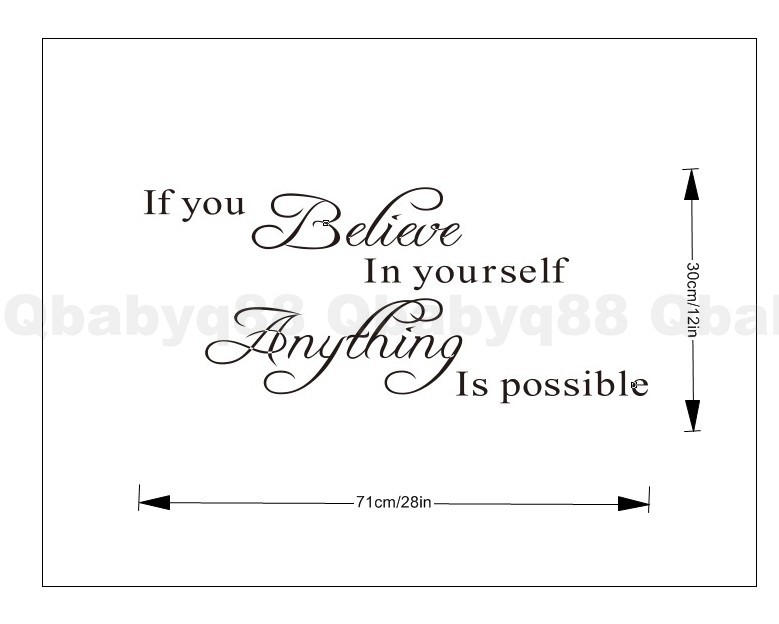 Anything IS Possible Wall Quotes Decals Remo