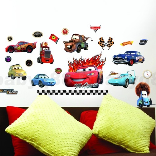 Disney car lightning mcqueen wall decals Removable stickers decor kids nursery in Baby, Nursery Decor, Wall Décor | eBay