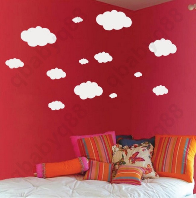 Cloud wall decals Removable stickers home DIY Vinyl decor kids nursery mural eBay
