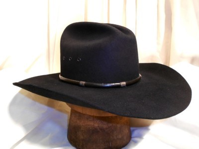 stetson hat ferral cowboy crease 4x conchos cattleman metal
