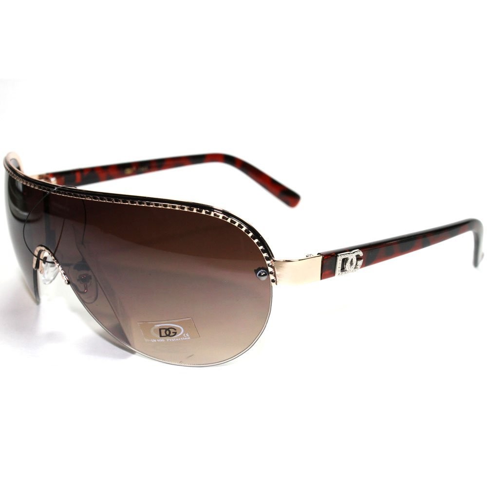 WOMEN'S DG EYEWEAR SEMIRIMLESS MODERN AVIATOR STYLE SUNGLASSES 938 eBay
