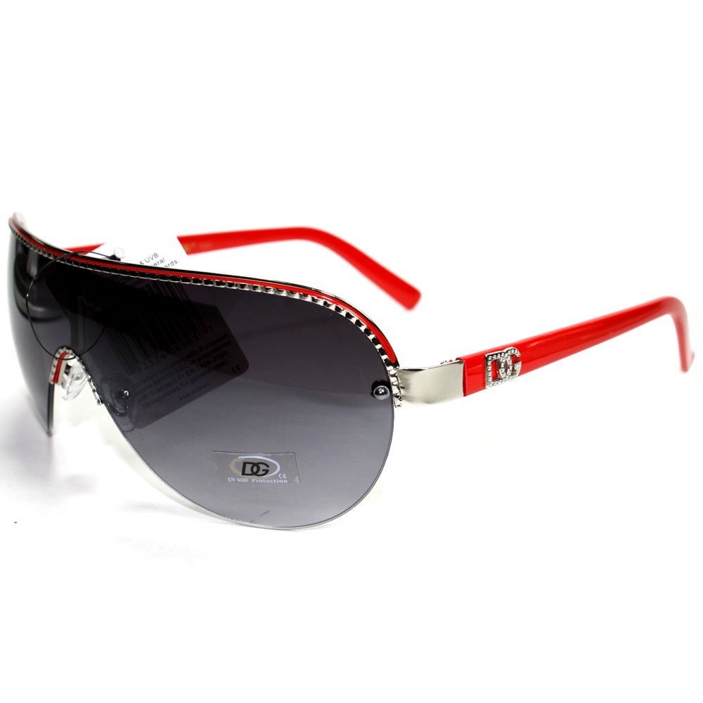 WOMEN'S DG EYEWEAR SEMIRIMLESS MODERN AVIATOR STYLE SUNGLASSES 938 eBay