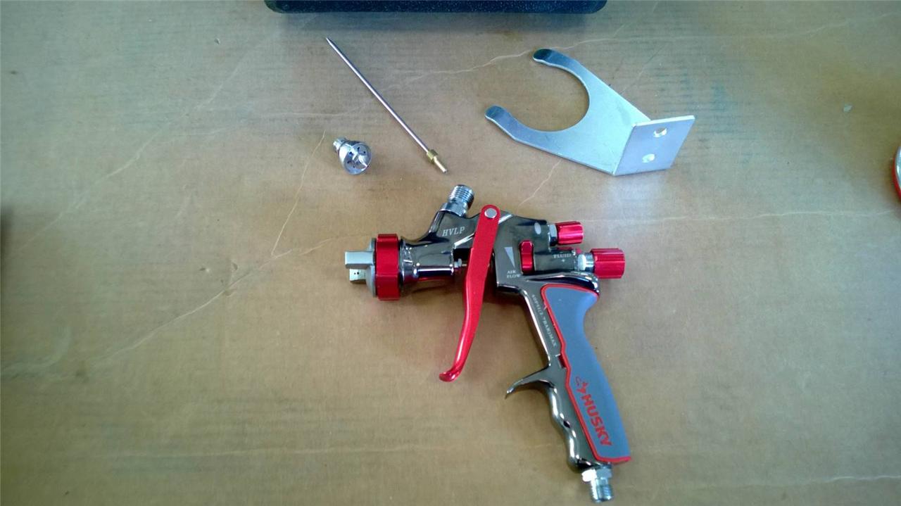 Husky Premium HVLP Spray Gun Kit with Carrying Case eBay