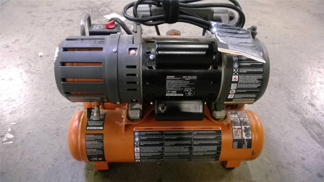 RIDGID TriStack 5Gal. Portable Electric Steel Orange Air Compressor