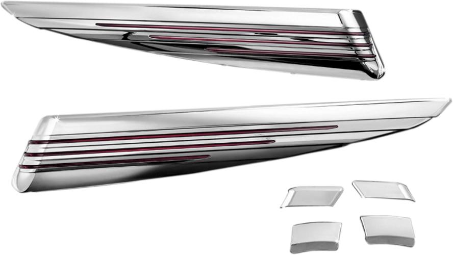 Kuryakyn Chrome Saddlebag Extensions for Harley 9313 FLHT FLHR FLTR FLHX 7272 eBay