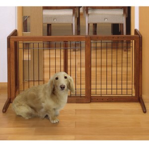 Freestanding Pet Gate Small - White (R94156) dog kennel