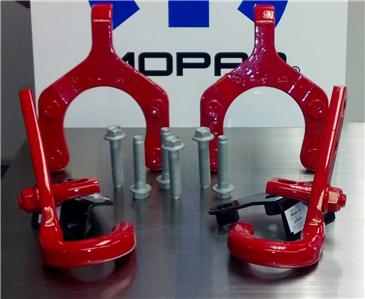 2013 2014 Jeep Wrangler Red Tow Hook Kit 2 Front 2
